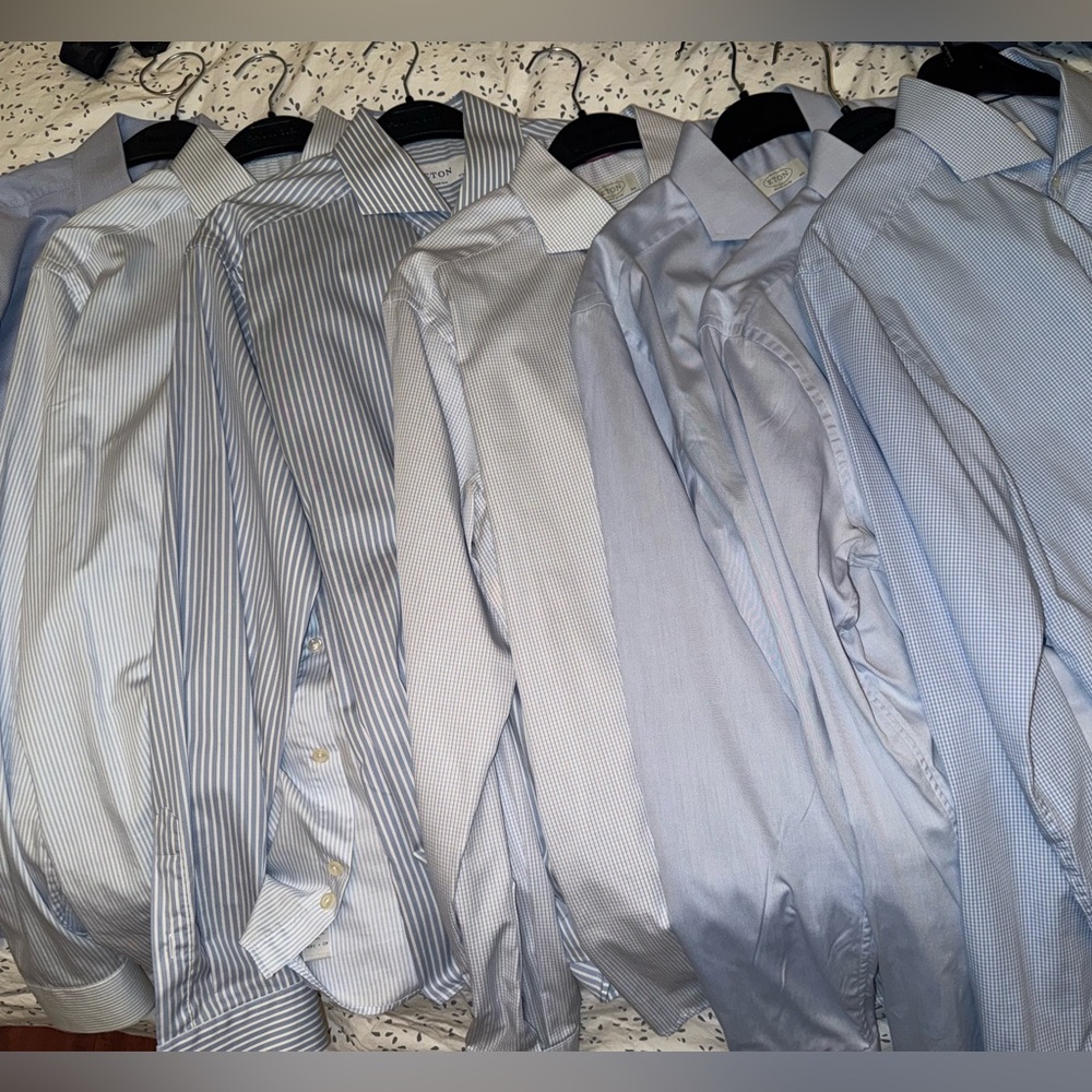 6 assorted Eton dress shirts